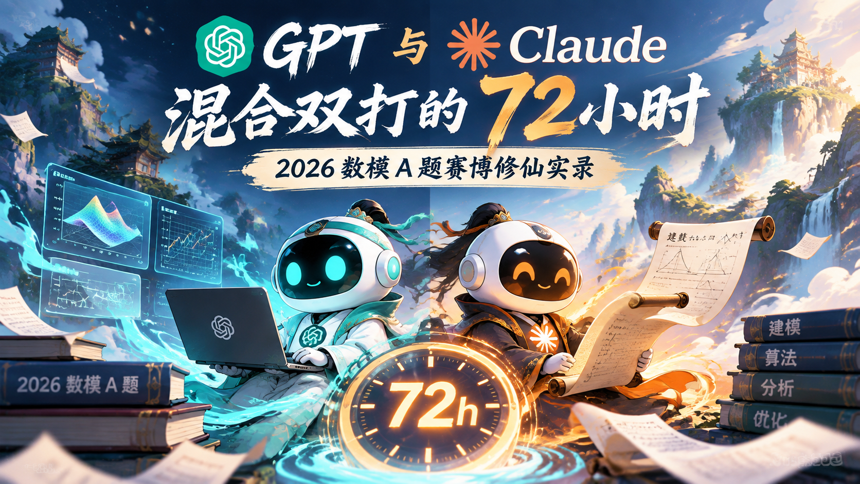 GPT 与 Claude 混合双打的 72 小时：2026 数模 A 题赛博修仙实录